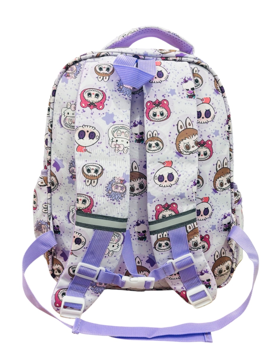 Foto 3 pulgar | Mochila Escolar Color Lila De Labubu Práctica Y Espaciosa