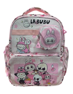 Foto 1 | Mochila Escolar Color Rosa De Labubu Es Práctica Y Espaciosa