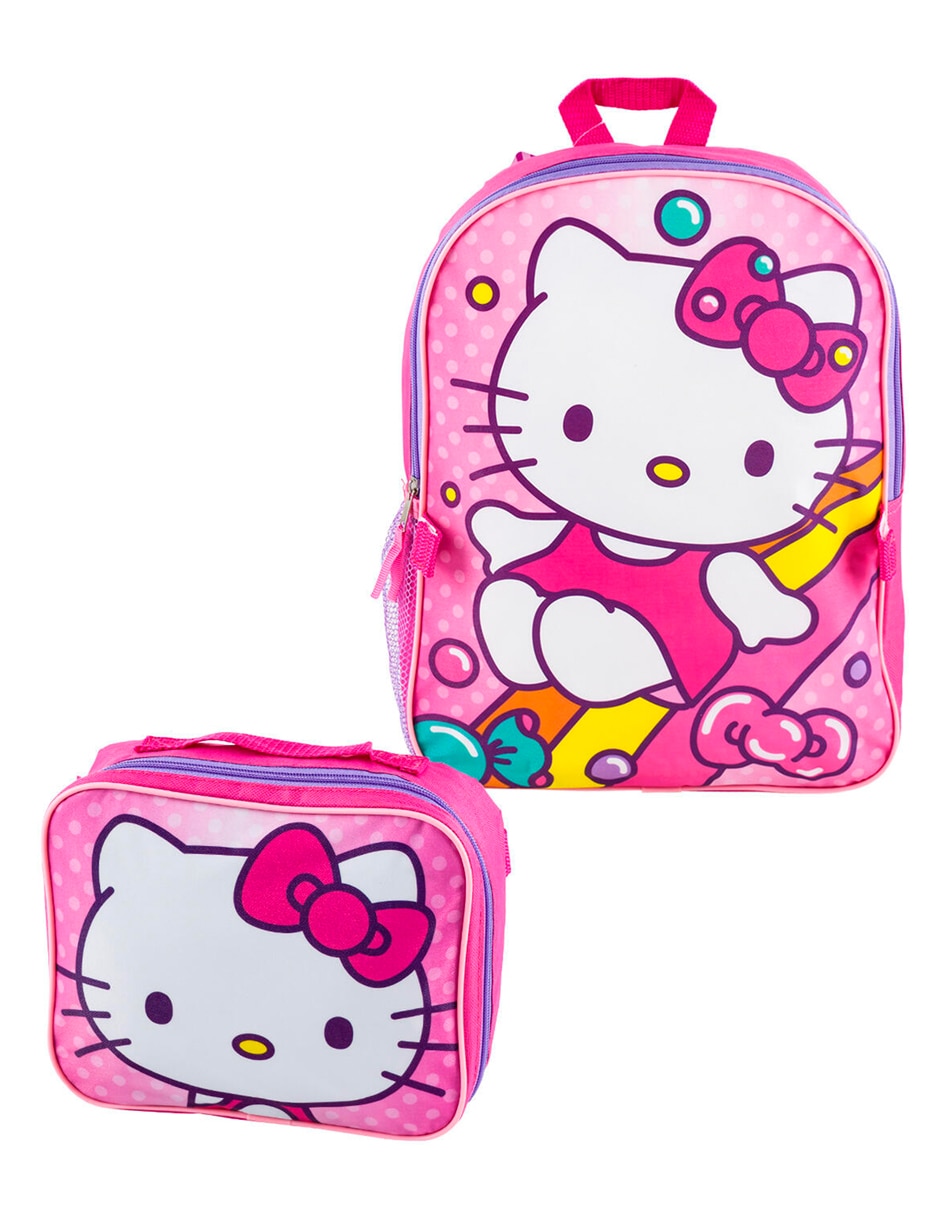 Set De Mochila Y Lonchera Hello Kitty $650