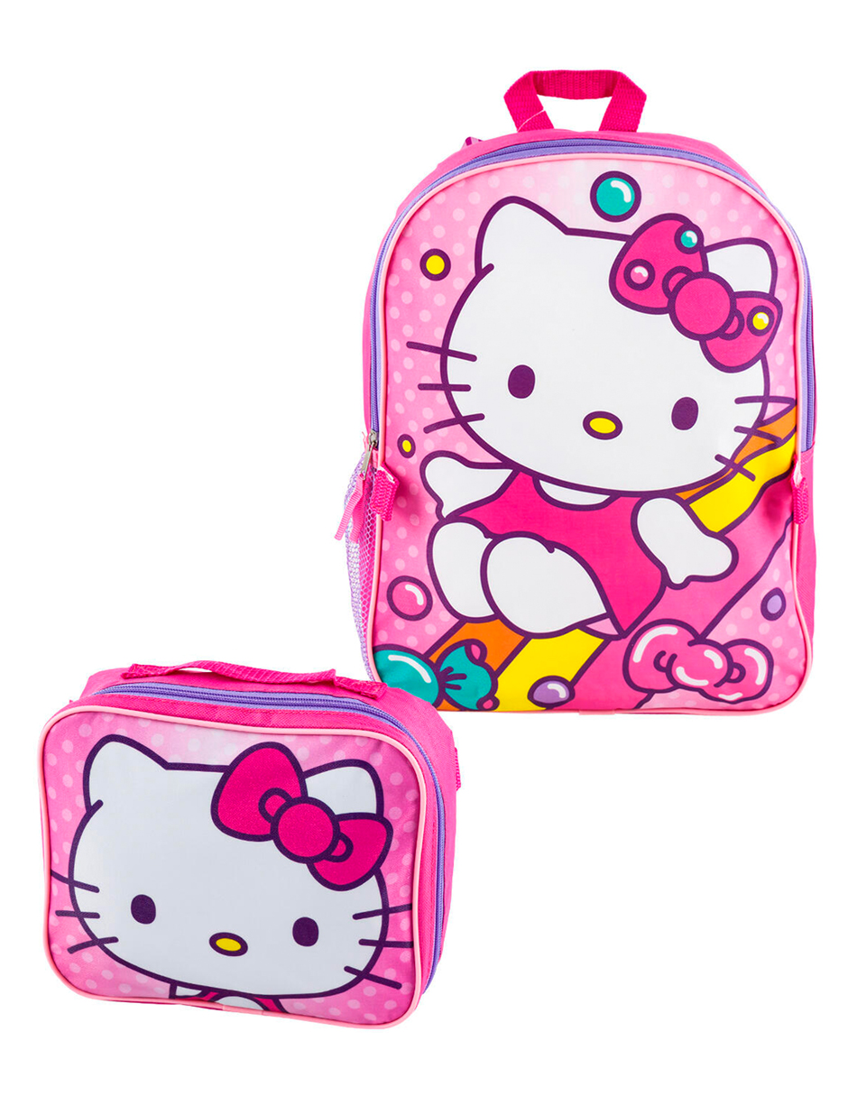 Set De Mochila Y Lonchera Hello Kitty