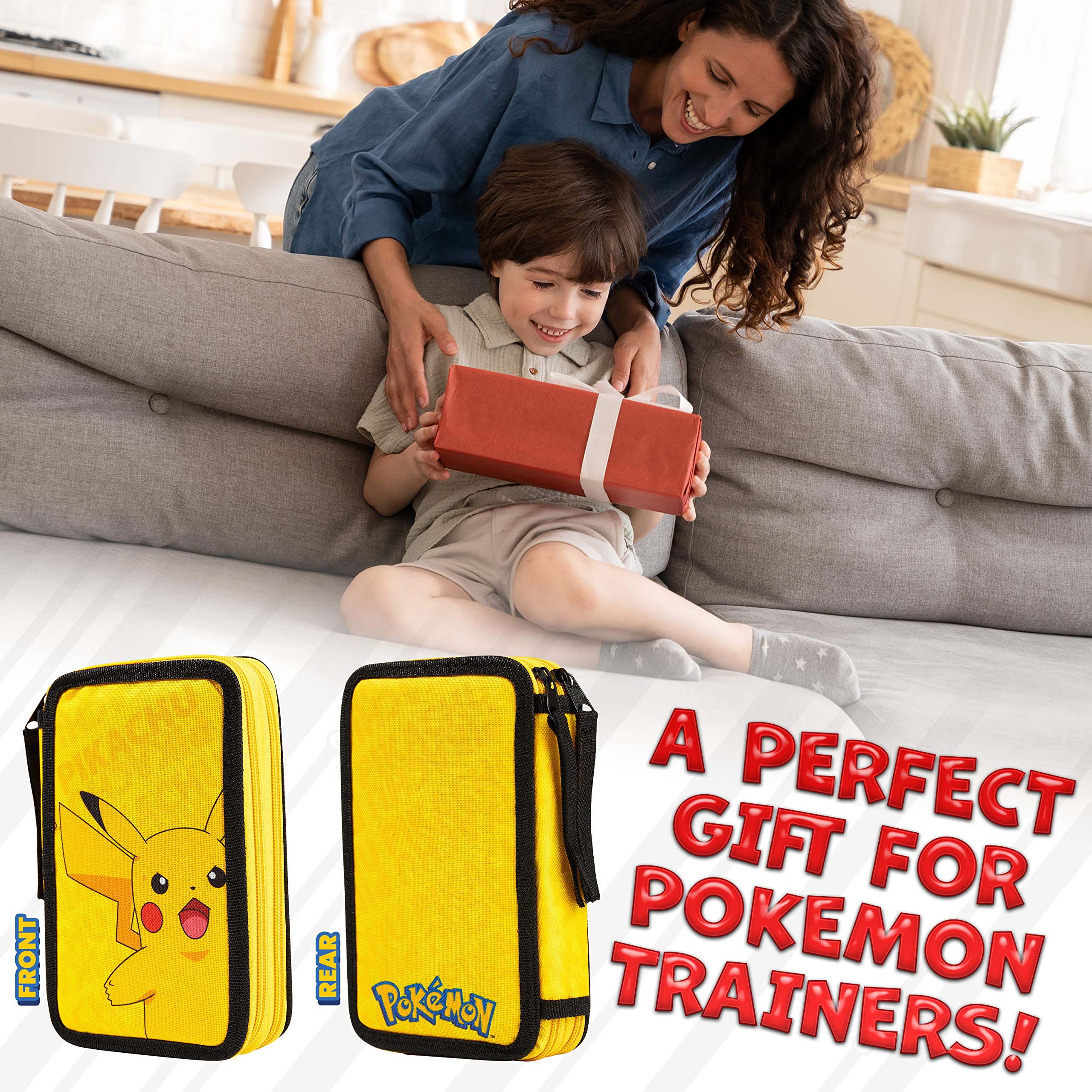 Foto 3 pulgar | Estuche Para Lápices Pokémon Pikachu Para Niños Con Juego De 23 Piezas - Venta Internacional.