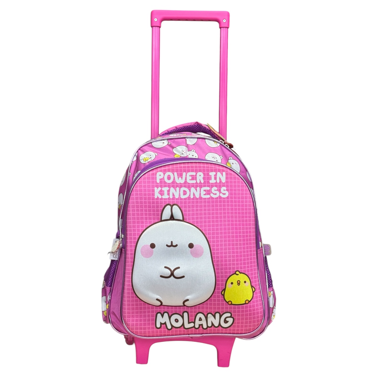 Foto 5 pulgar | Mochila Rodante Escolar Para Niña Amplia Y Reforzada Molang Color Rosa