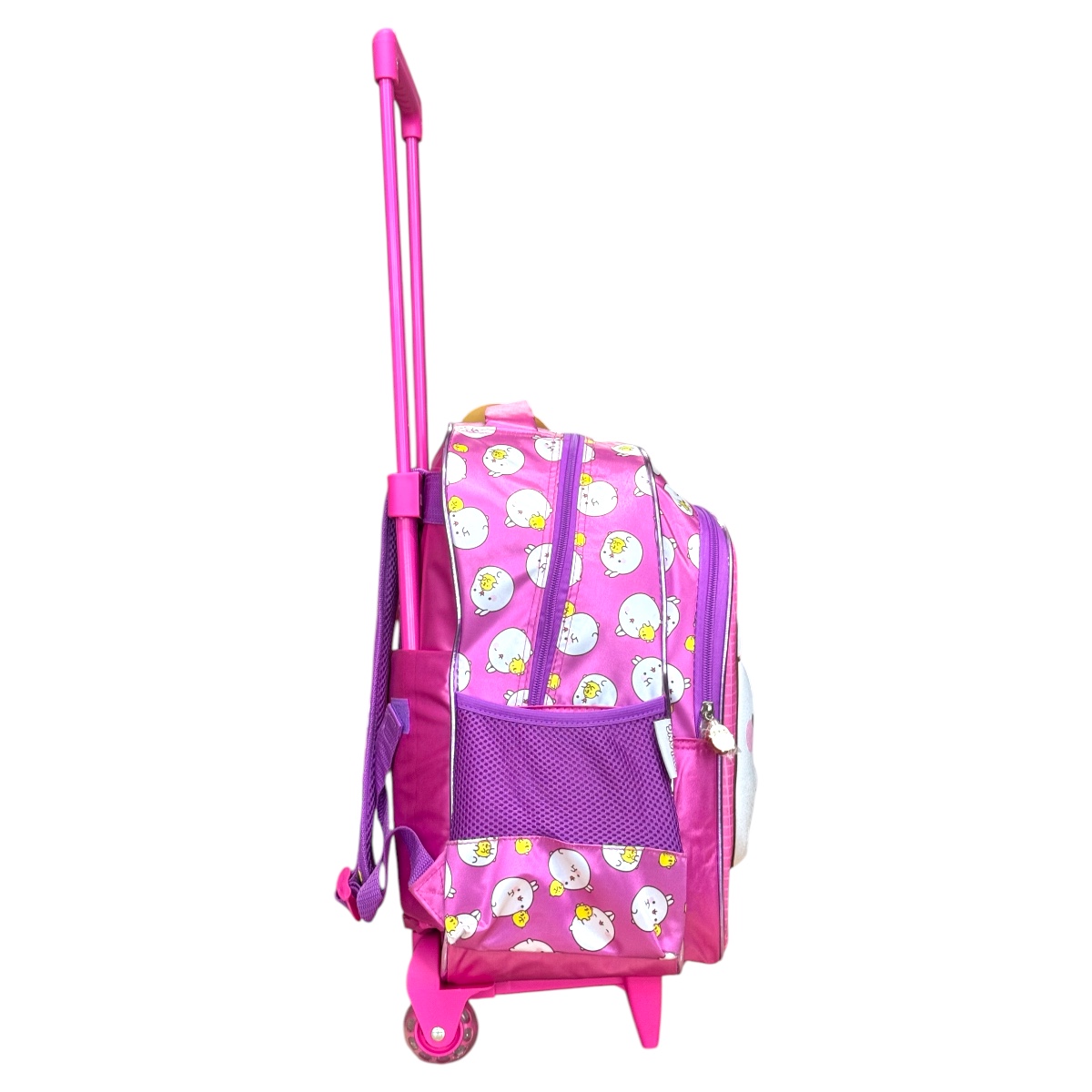 Foto 8 pulgar | Mochila Rodante Escolar Para Niña Amplia Y Reforzada Molang Color Rosa