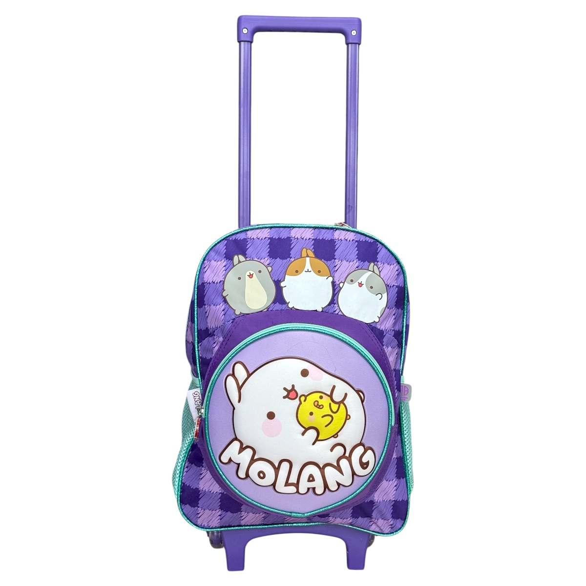 Foto 2 pulgar | Mochila Rodante Escolar Primaria Para Niña Personaje Molang Color Morado