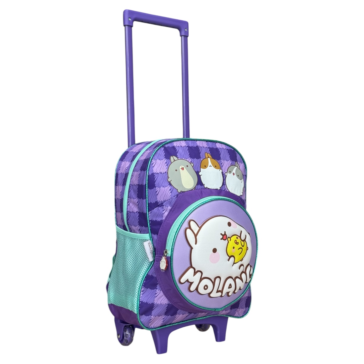 Foto 4 | Mochila Rodante Escolar Primaria Para Niña Personaje Molang Color Morado
