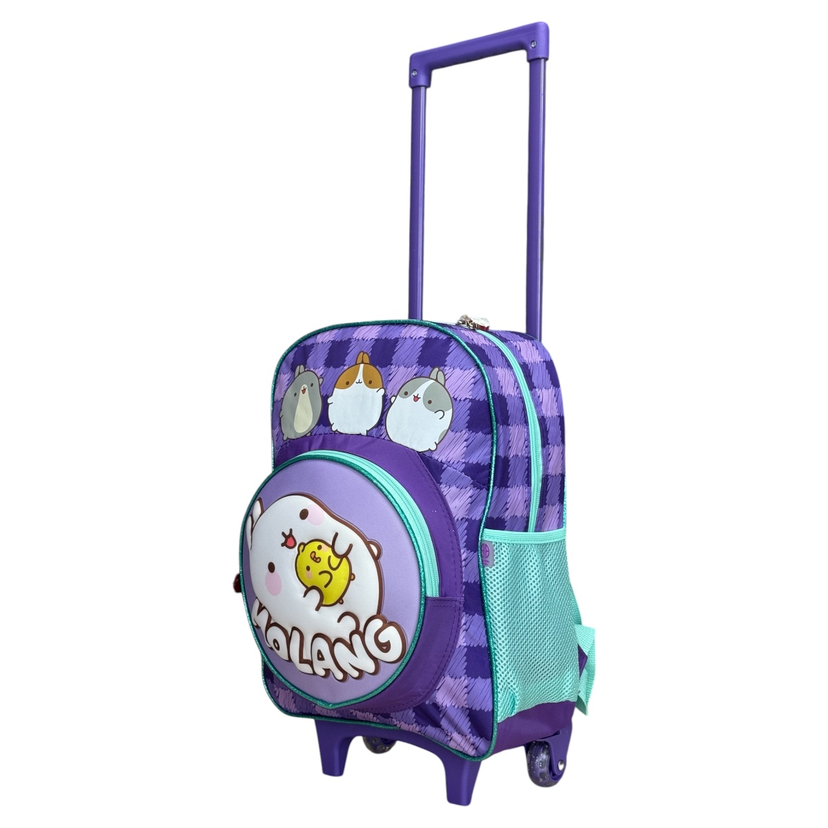 Foto 7 pulgar | Mochila Rodante Escolar Primaria Para Niña Personaje Molang Color Morado