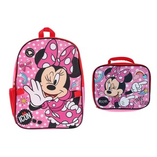 Foto 2 | Mochila Grande De Disney Para Niñas, Rosa, Con Bolsa De Almuerzo Para Niños De Más De 3 Años - Venta Internacional.