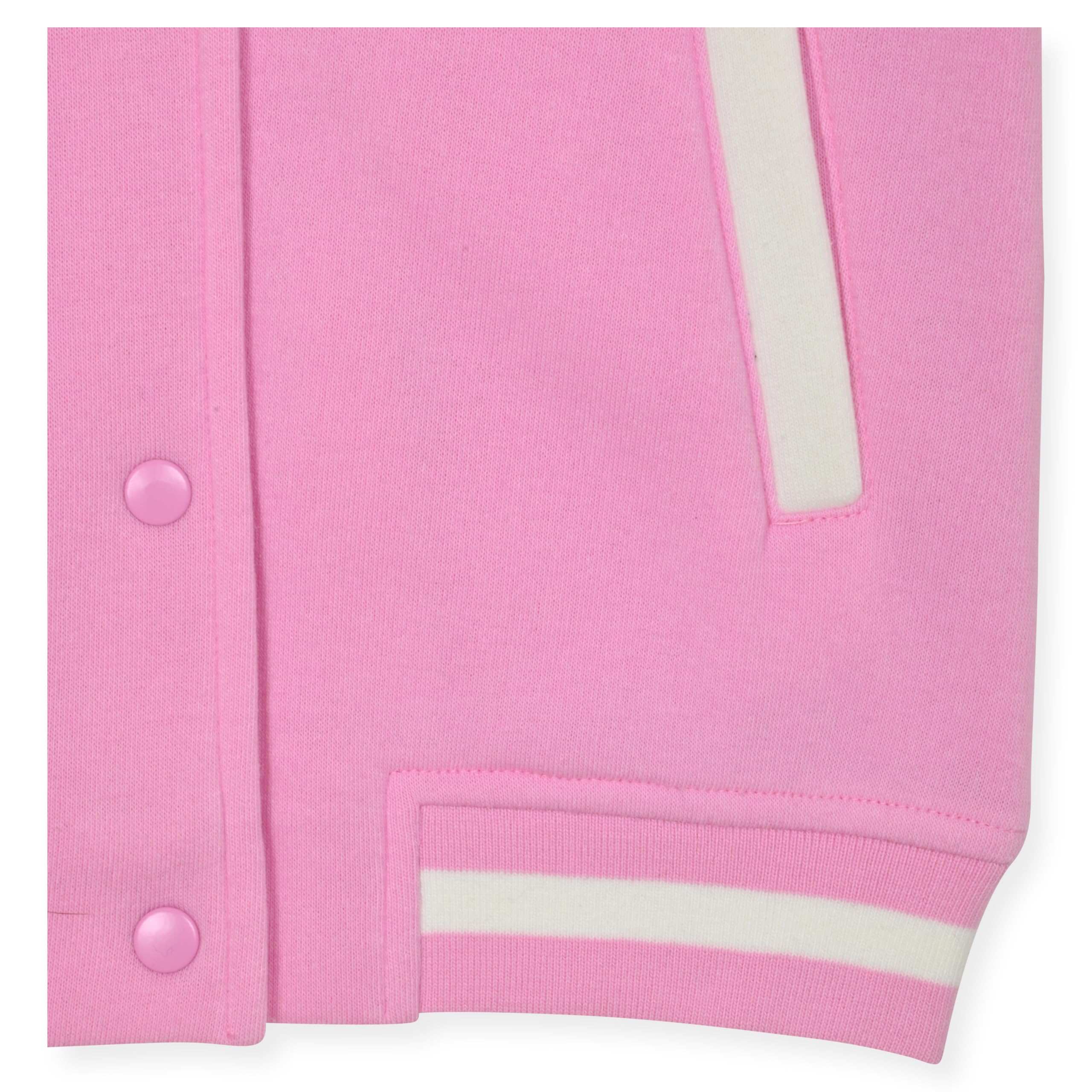 Foto 5 pulgar | Chaqueta Hello Kitty Para Niñas Varsity Letterman Bomber Bonbon Pink - Venta Internacional.