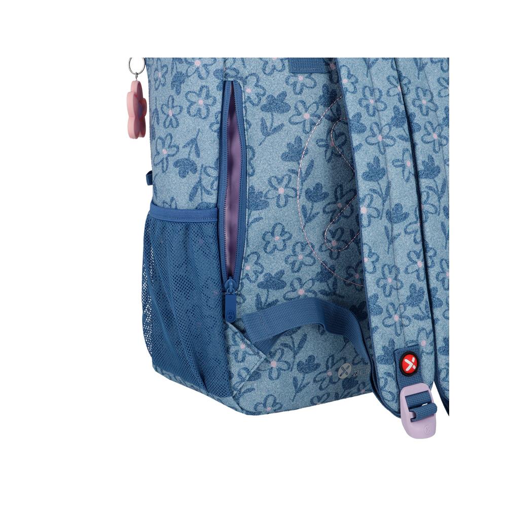 Foto 7 pulgar | Mochila Xtrem Leia 5xt Flowers Azul