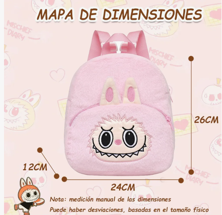 Foto 3 pulgar | Labubu Mochila Anime Mochilas Para Mujer Mochilas Escolares Regalos Para Niños