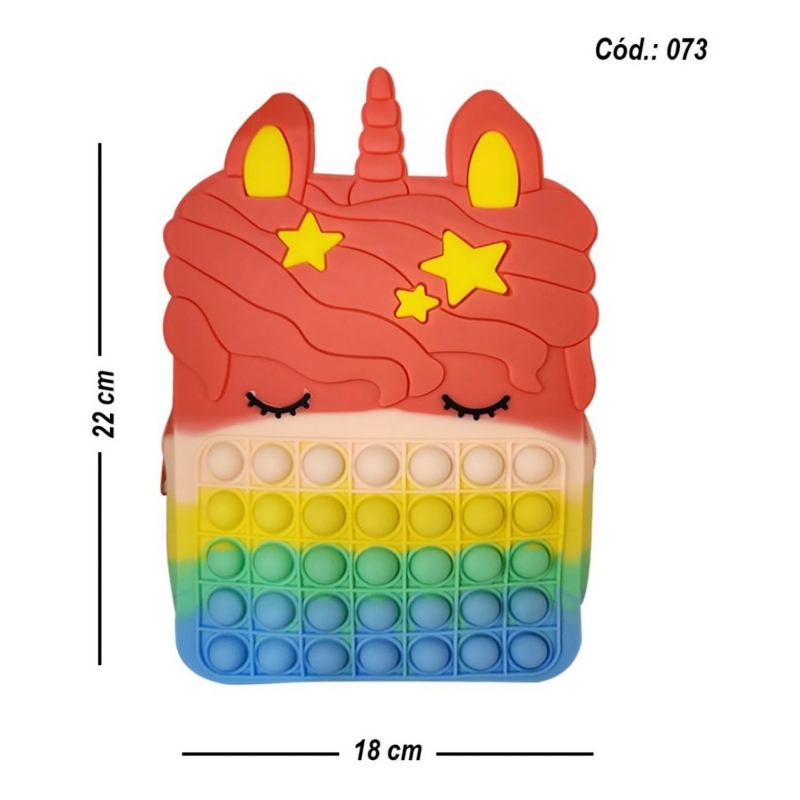 Foto 3 pulgar | Mochila de Juguete Antiestrés Pop It Bag- Venta Internacional
