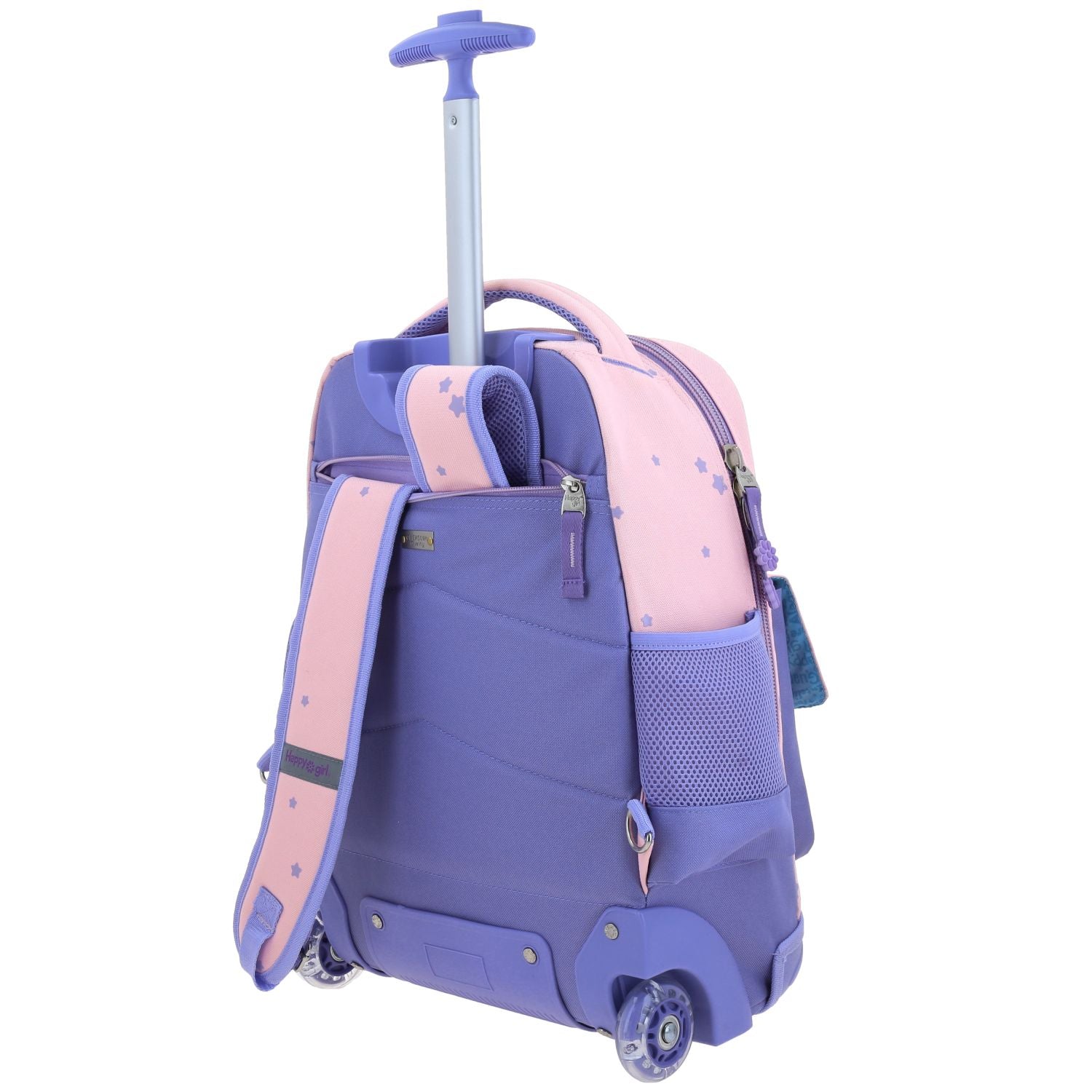 Foto 6 pulgar | Mochila Rosa Con Ruedas Happy Girl Gurlic