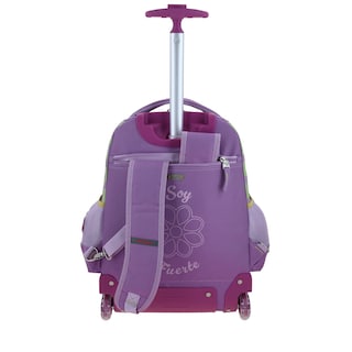 Foto 4 | Mochila Morado Con Ruedas Diseño Floral Chenson Happy Girl Tare