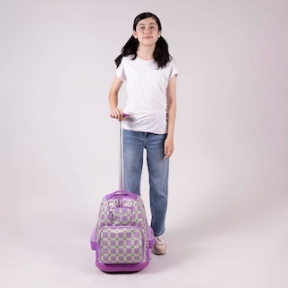 Foto 8 | Mochila Morado Con Ruedas Diseño Floral Chenson Happy Girl Tare