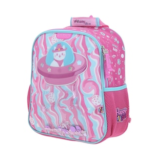 Foto 2 | Mochila Rosa Chica Con Gatito Y Confeti Encapsulado Happy Girl Ajua
