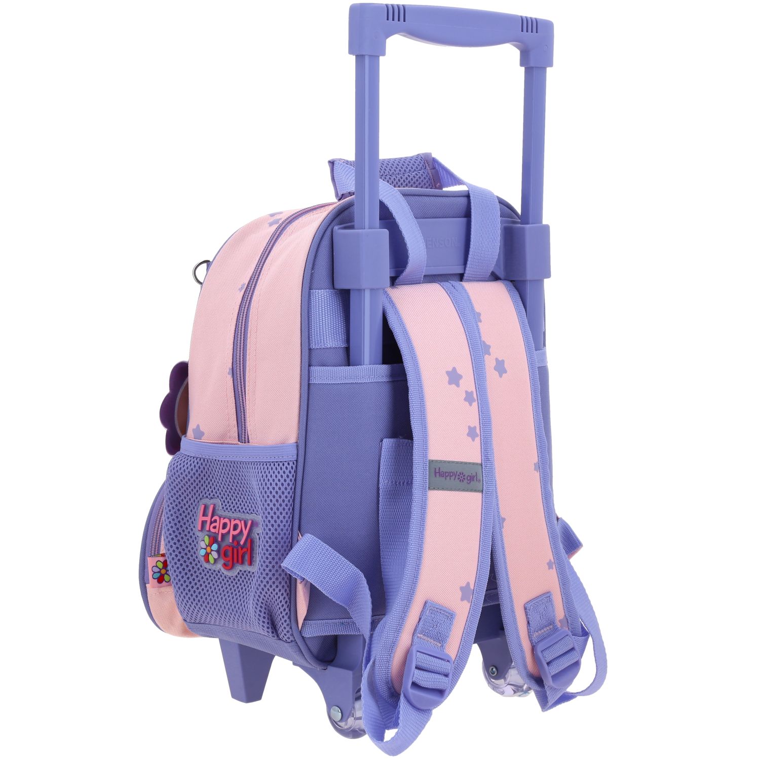 Foto 4 pulgar | Mochila Rosa Con Ruedas Happy Girl Gurlic