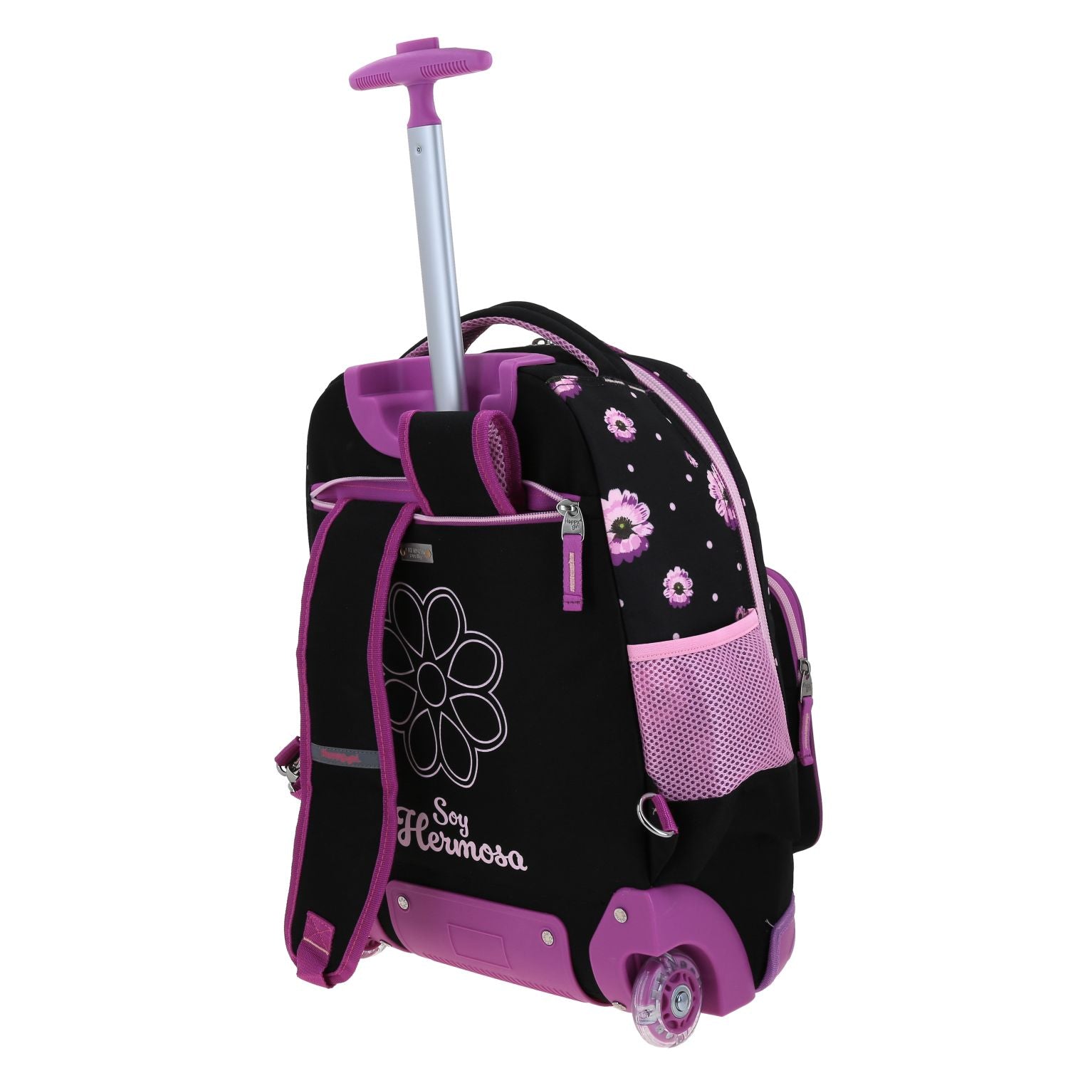 Foto 6 pulgar | Mochila Con Ruedas Color Negro Chenson Happy Girl Suji
