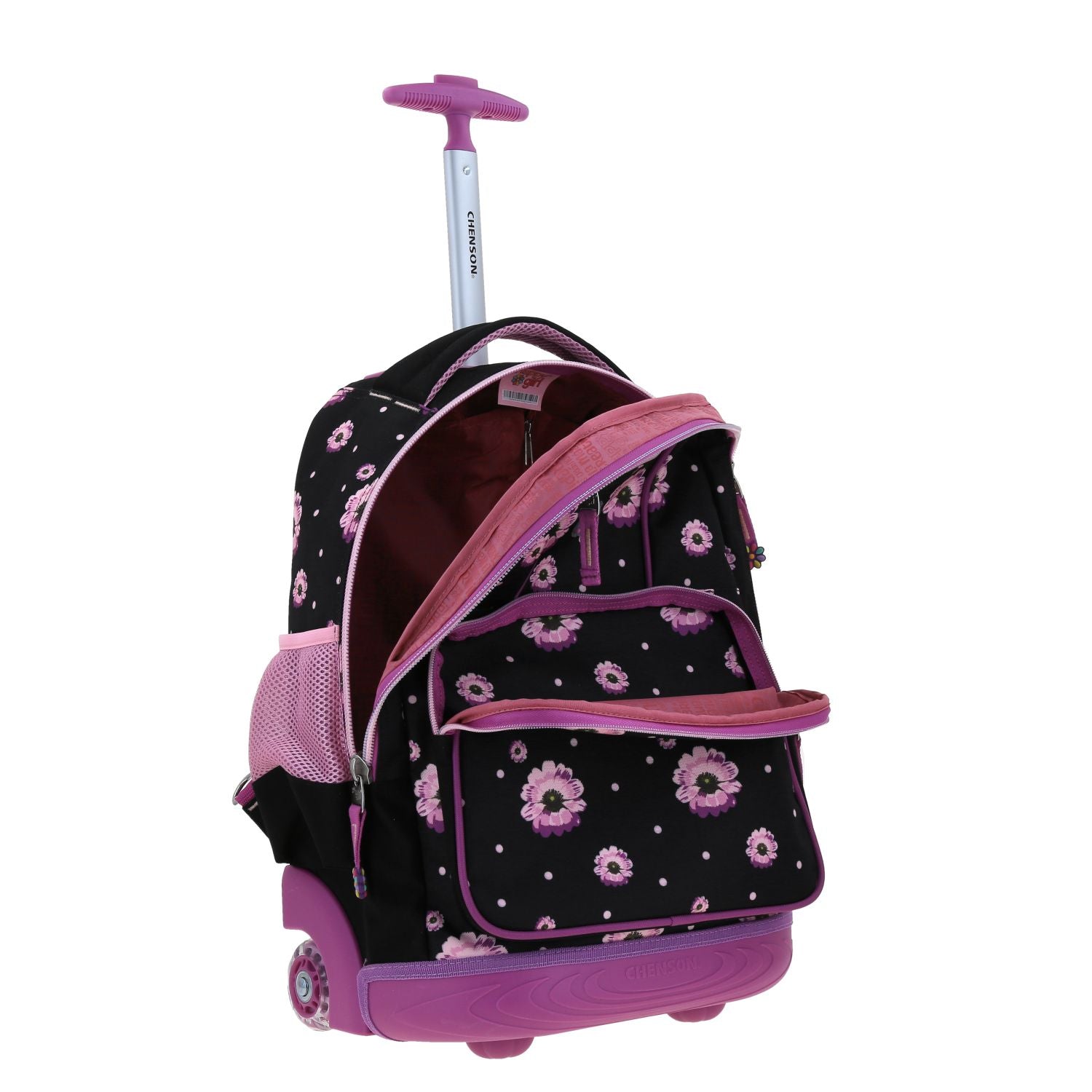 Foto 8 pulgar | Mochila Con Ruedas Color Negro Chenson Happy Girl Suji