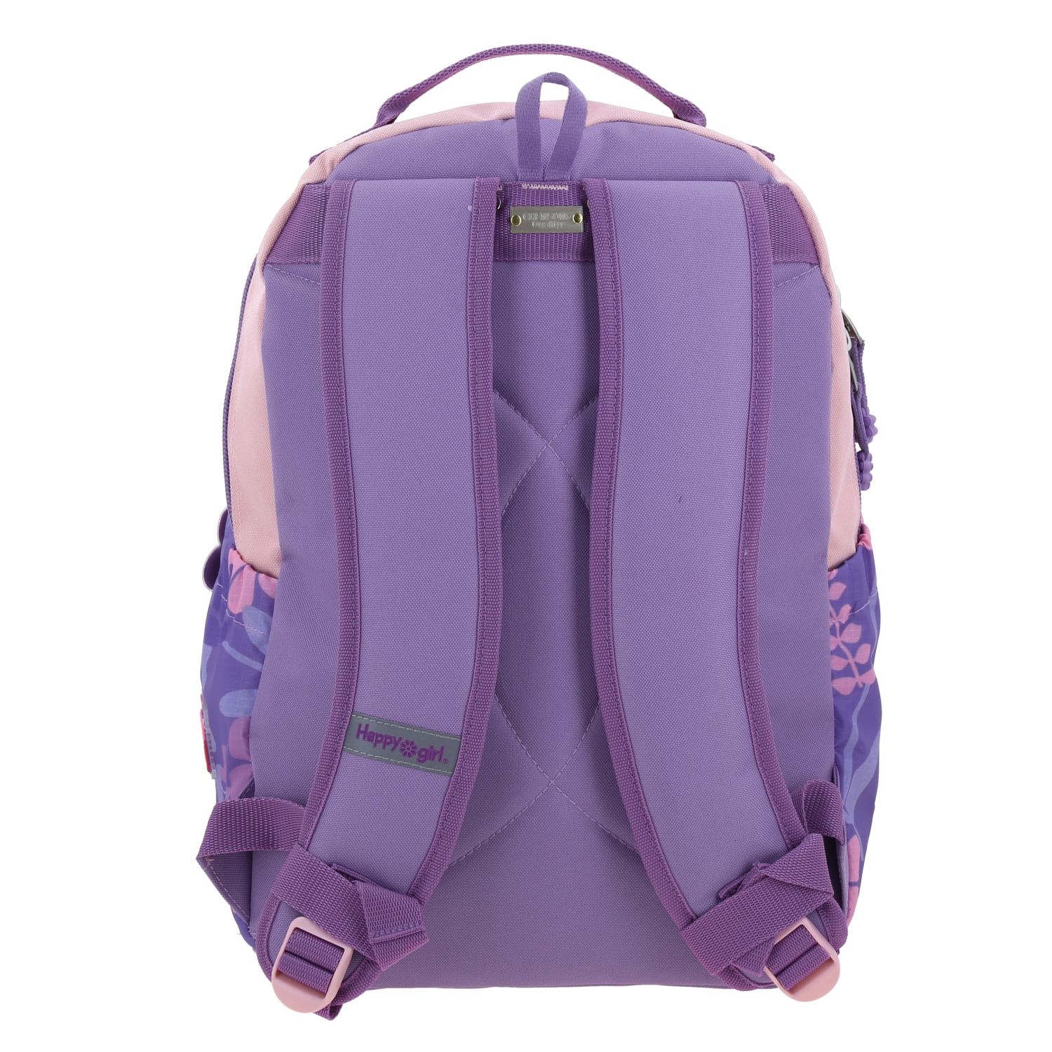 Foto 5 pulgar | Mochila Morada Diseño Floral Happy Girl Bagster