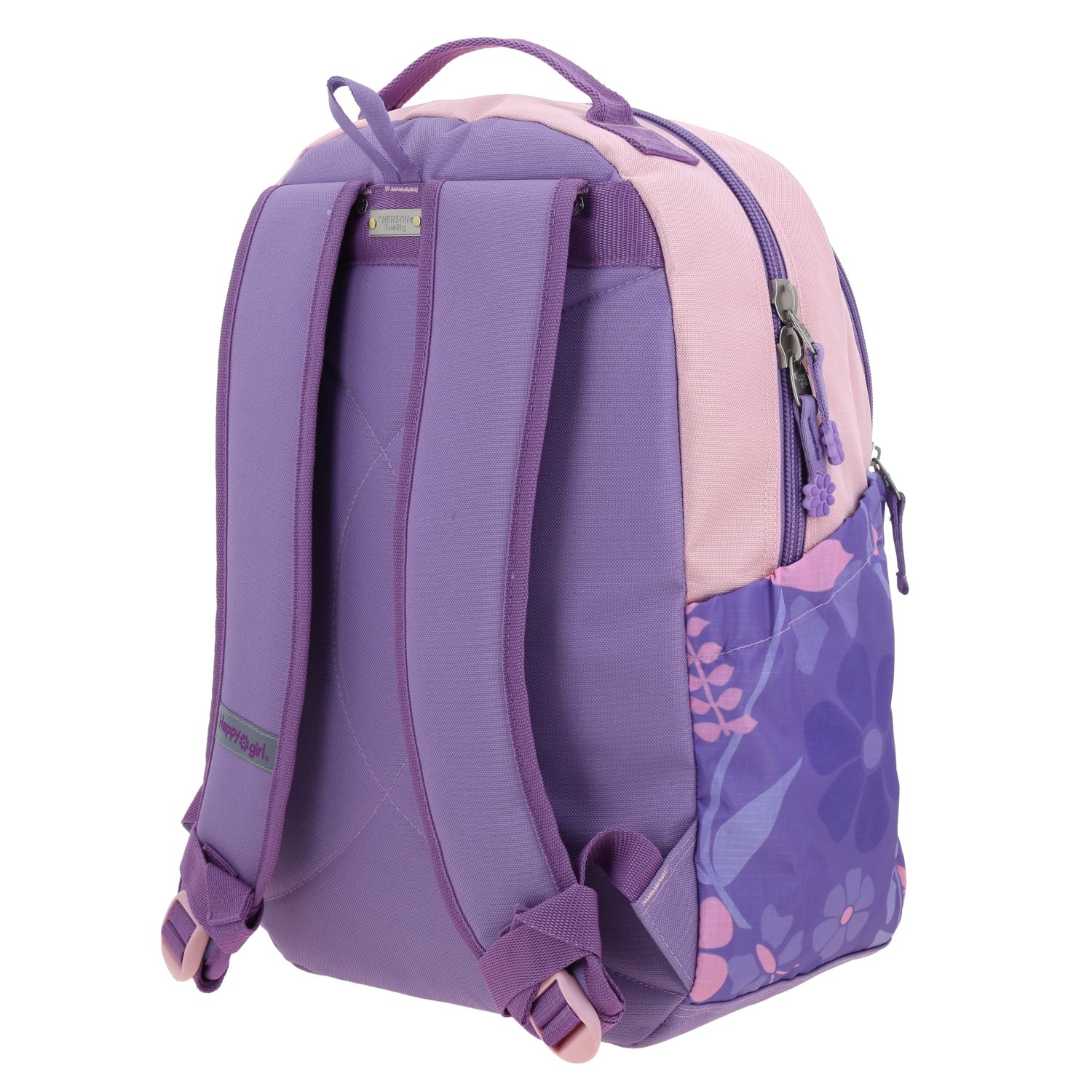 Foto 6 pulgar | Mochila Morada Diseño Floral Happy Girl Bagster