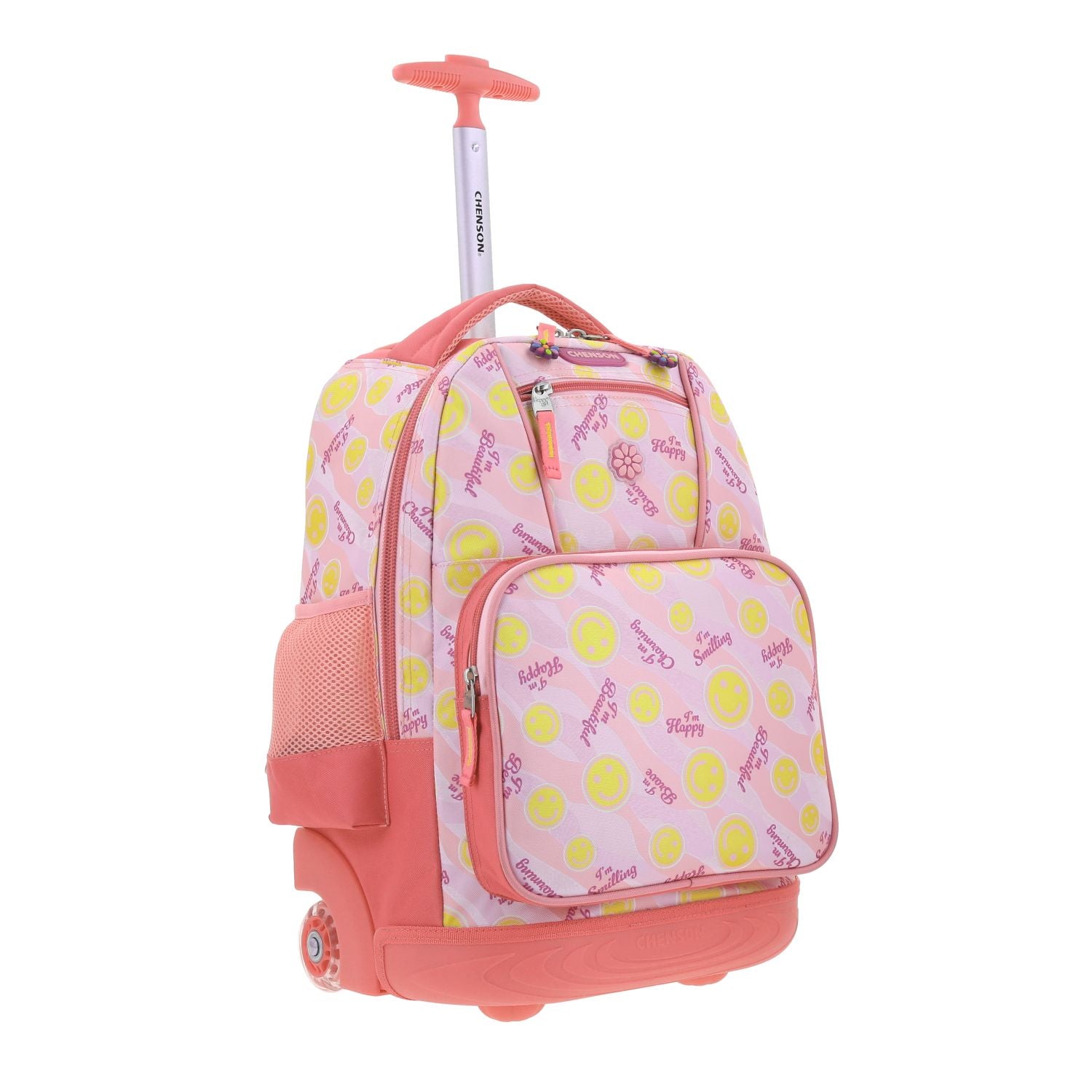 Foto 6 | Mochila Rosa Con Ruedas Diseño Caritas Chenson Happy Girl Smil