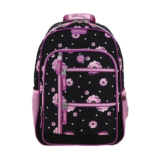 Foto 1 | Mochila Negra Con Flores Moradas Chenson Happy Girl Suji
