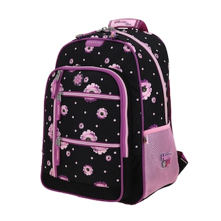 Foto 2 | Mochila Negra Con Flores Moradas Chenson Happy Girl Suji