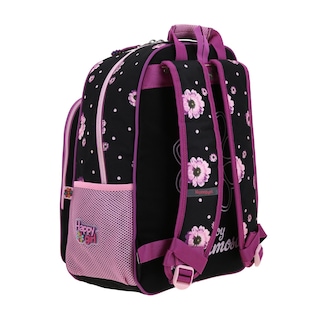 Foto 3 | Mochila Negra Con Flores Moradas Chenson Happy Girl Suji