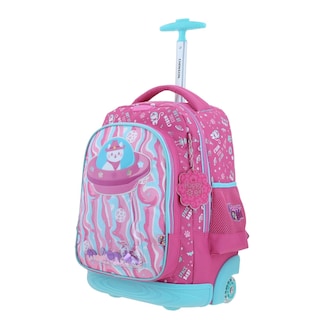 Foto 2 | Mochila Rosa Con Ruedas Con Gatito Y Confeti Encapsulado Happy Girl Ajua