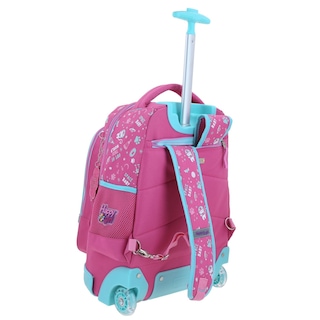 Foto 3 | Mochila Rosa Con Ruedas Con Gatito Y Confeti Encapsulado Happy Girl Ajua