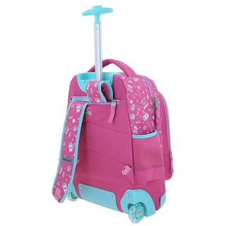 Foto 5 | Mochila Rosa Con Ruedas Con Gatito Y Confeti Encapsulado Happy Girl Ajua