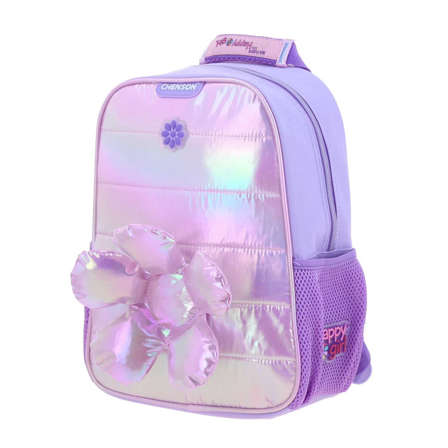 Foto 2 | Mochila Lila Brillante Diseño Con Flor Happy Girl Flof