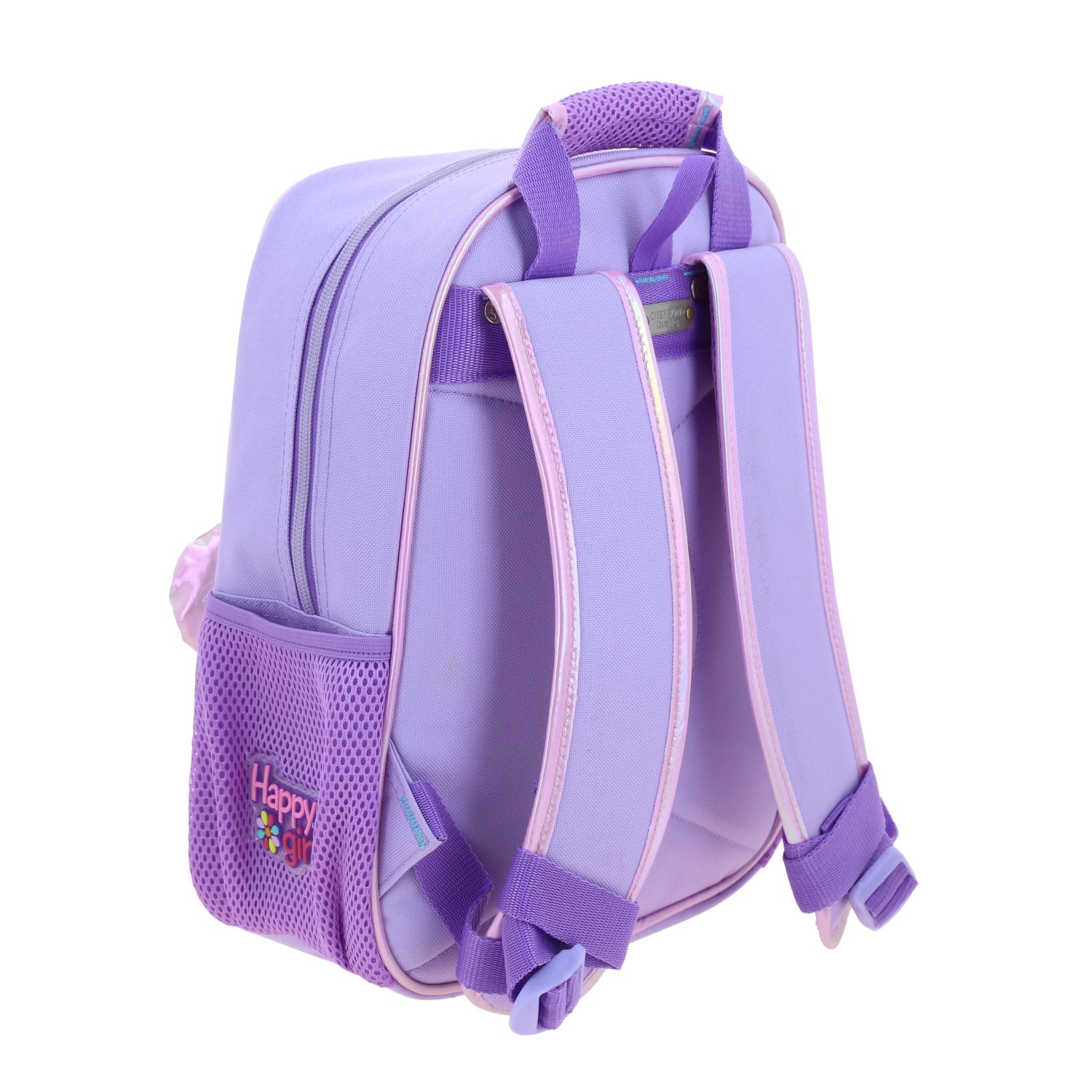 Foto 3 | Mochila Lila Brillante Diseño Con Flor Happy Girl Flof
