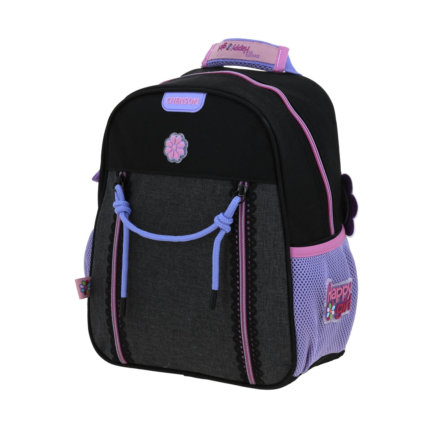 Foto 3 pulgar | Mochila En Negro Happy Girl Tarlait
