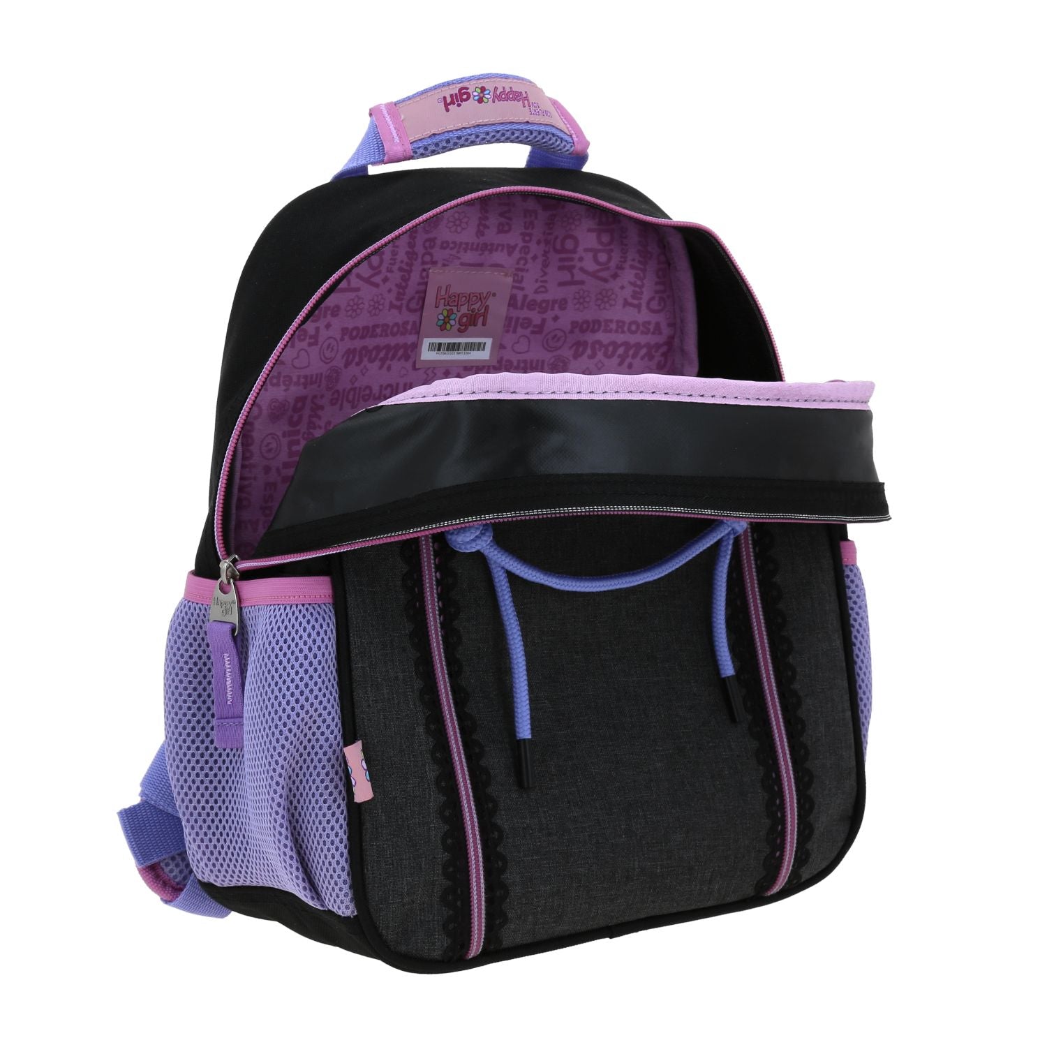 Foto 8 pulgar | Mochila En Negro Happy Girl Tarlait