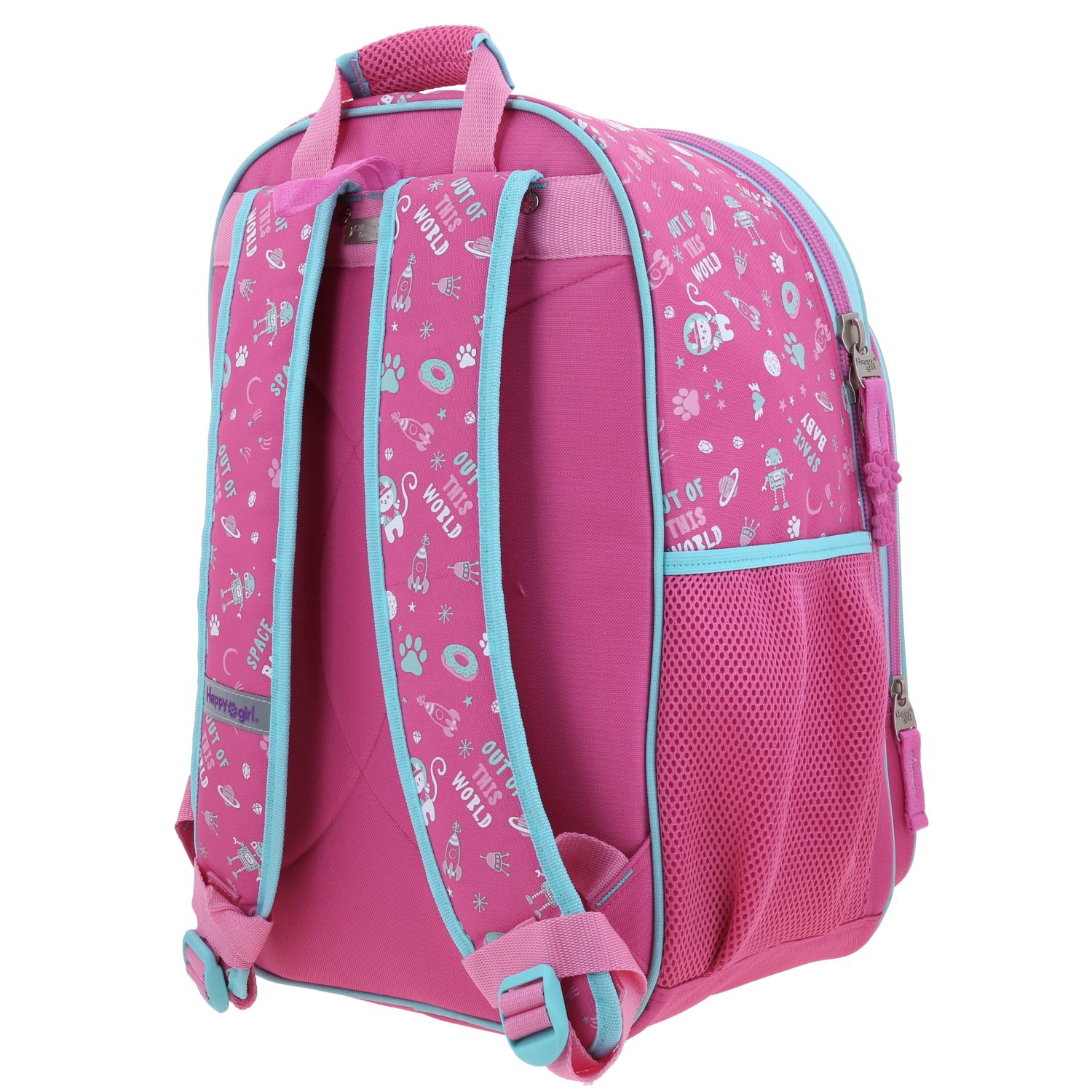 Foto 6 pulgar | Mochila Rosa Con Gatito Y Confeti Encapsulado Happy Girl Ajua
