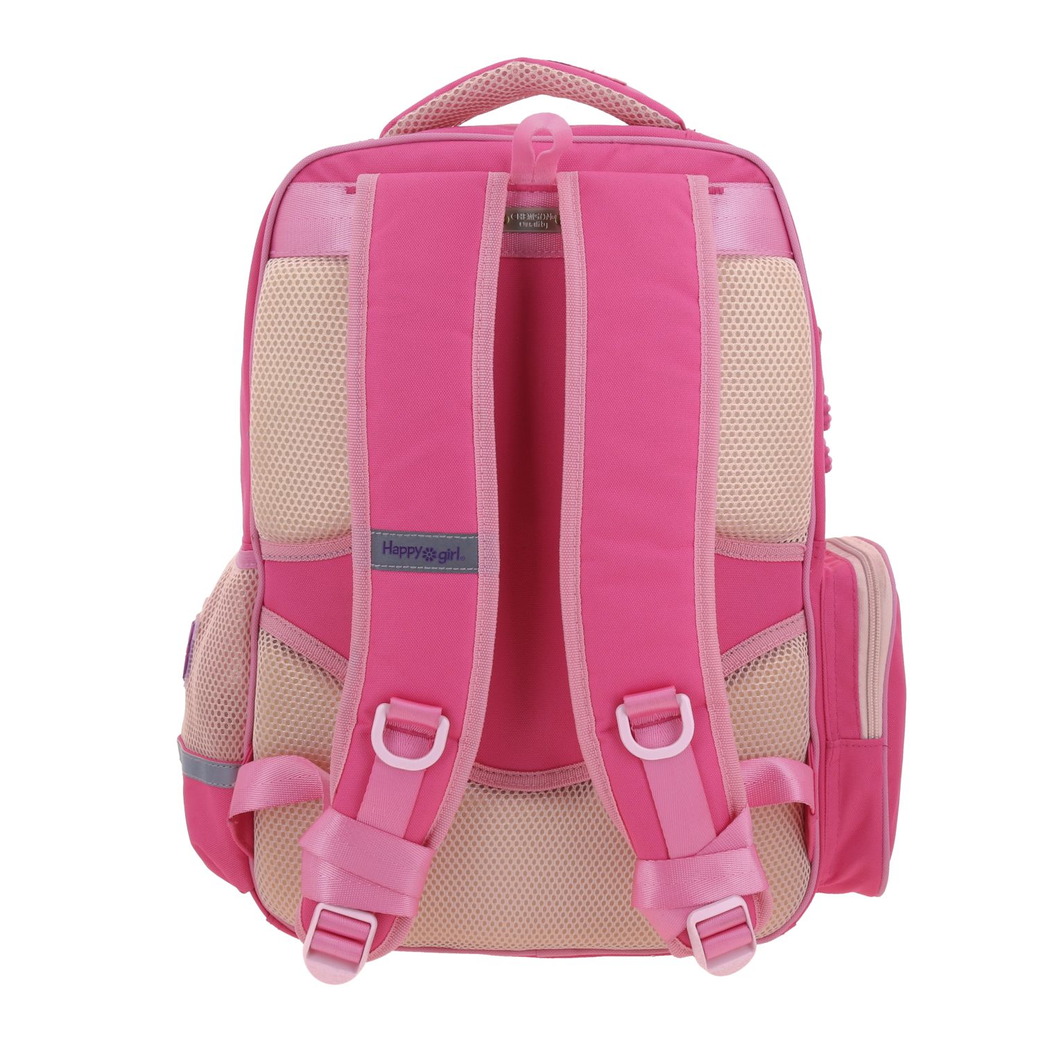 Foto 5 pulgar | Mochila Rosa Happy Girl Strong