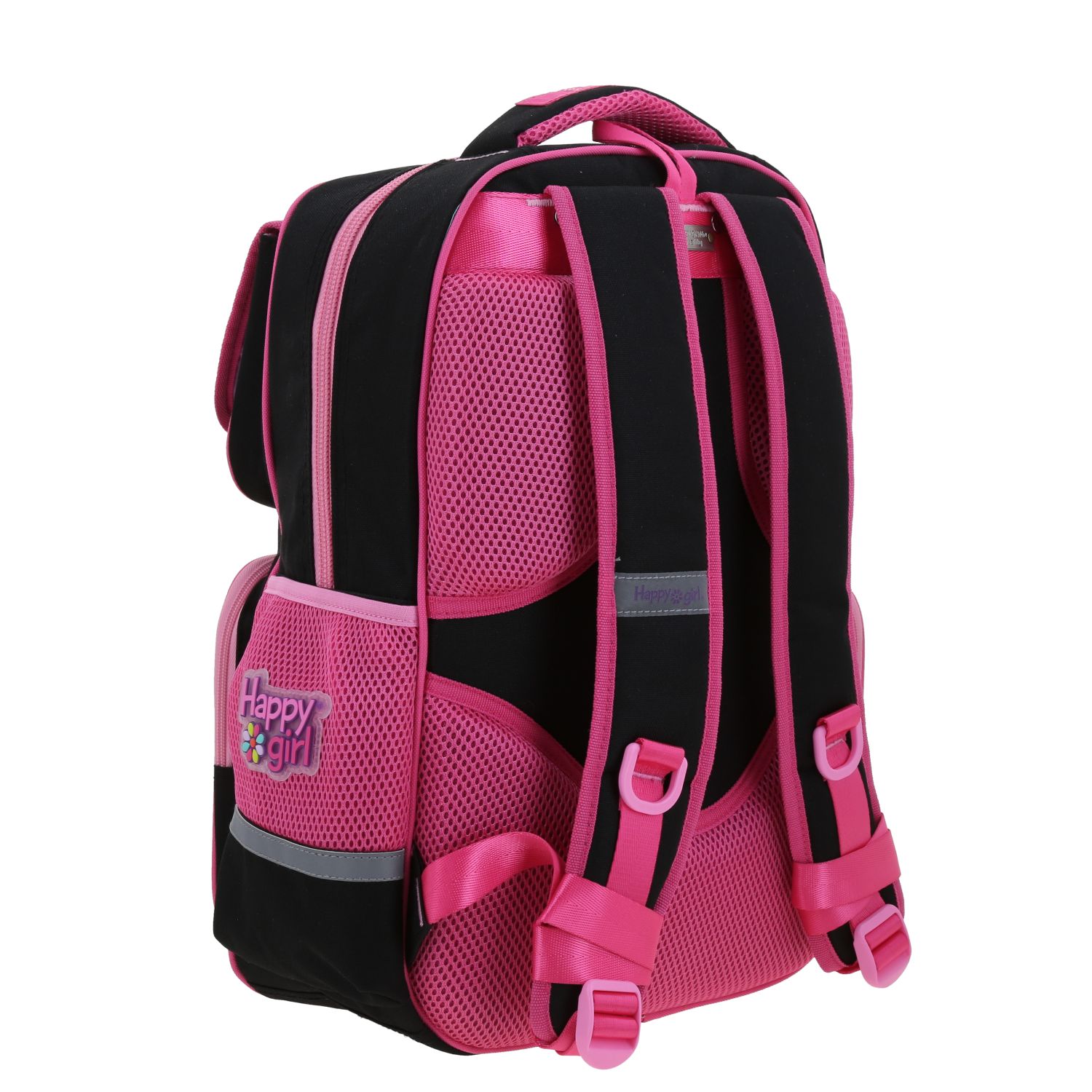 Foto 4 pulgar | Mochila Fucssia Happy Girl Strong