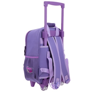 Foto 3 | Mochila Morada Con Ruedas Y Tiras Colgantes Happy Girl Cowli