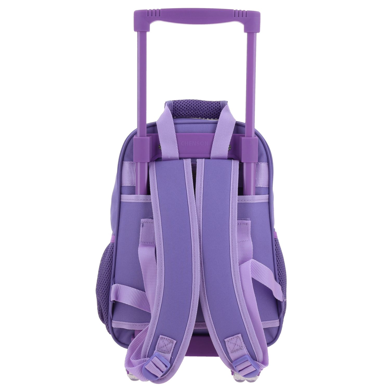 Foto 5 pulgar | Mochila Morada Con Ruedas Y Tiras Colgantes Happy Girl Cowli