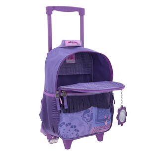 Foto 7 | Mochila Morada Con Ruedas Y Tiras Colgantes Happy Girl Cowli