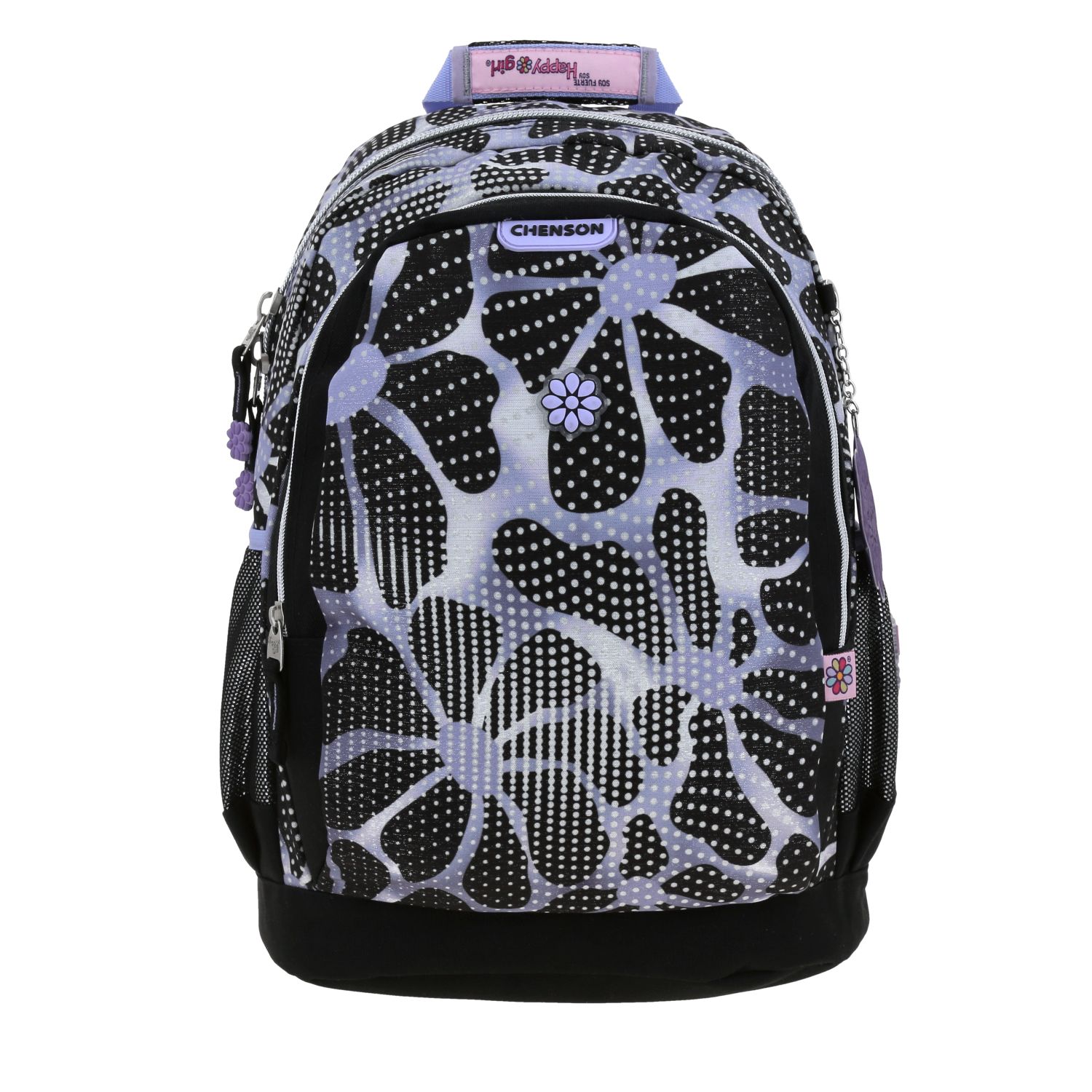 Mochila  Negra Happy Girl Quiz