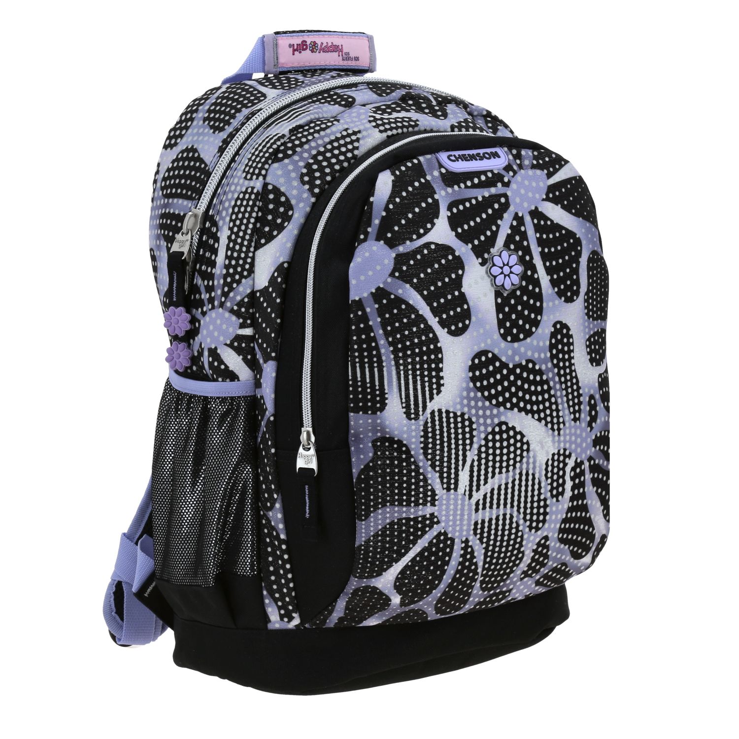 Foto 7 pulgar | Mochila  Negra Happy Girl Quiz