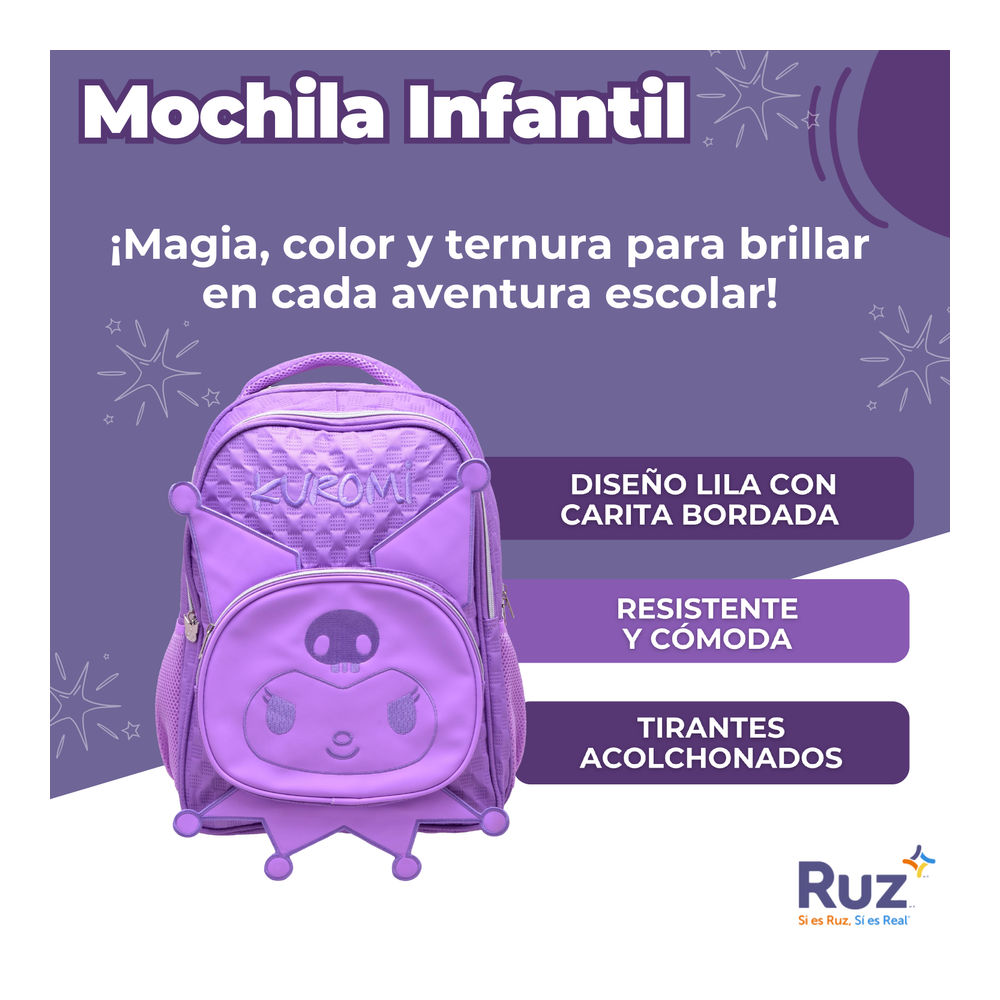 Foto 4 pulgar | Mochila Infantil Sanrio Kuromi 20 L