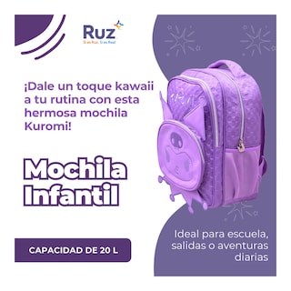 Foto 4 | Mochila Infantil Sanrio Kuromi 20 L