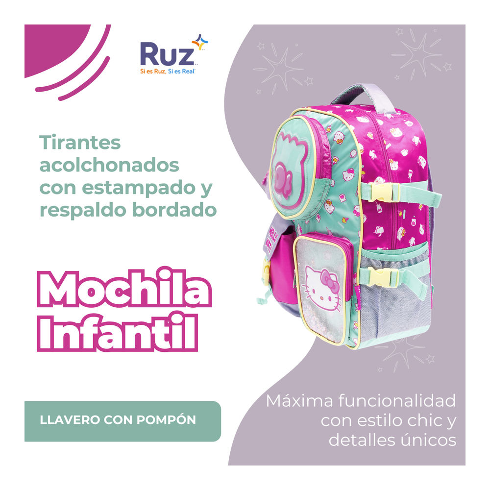 Foto 4 | Mochila Primaria Infantil Sanrio Hello Kitty 20 L
