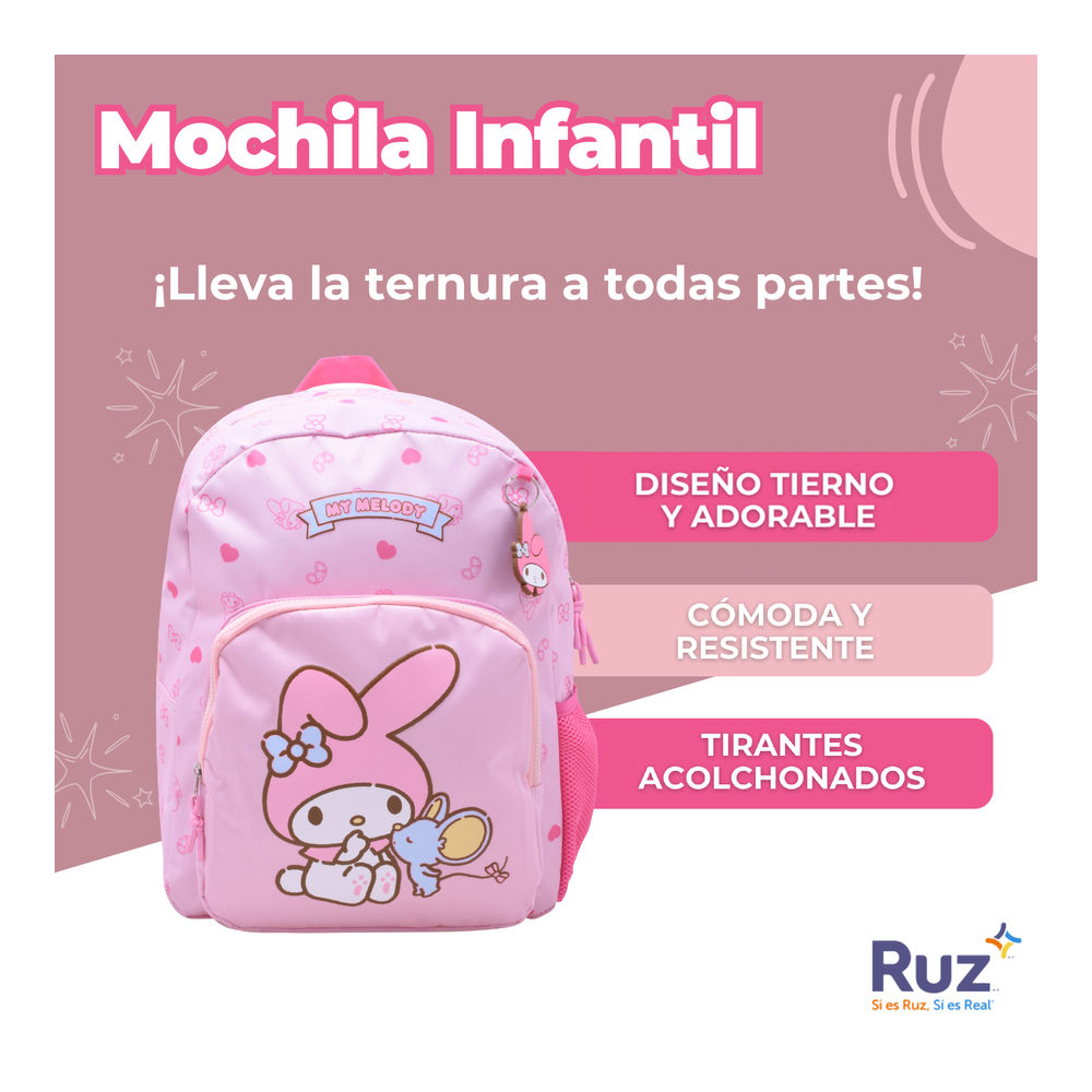Foto 4 pulgar | Mochila Primaria Infantil Sanrio My Melody 20 L