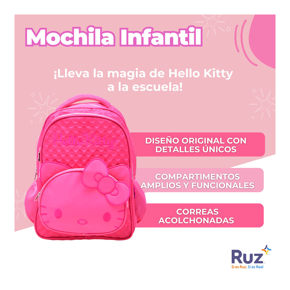 Foto 4 pulgar | Mochila Primaria Infantil Sanrio Hello Kitty 20 L