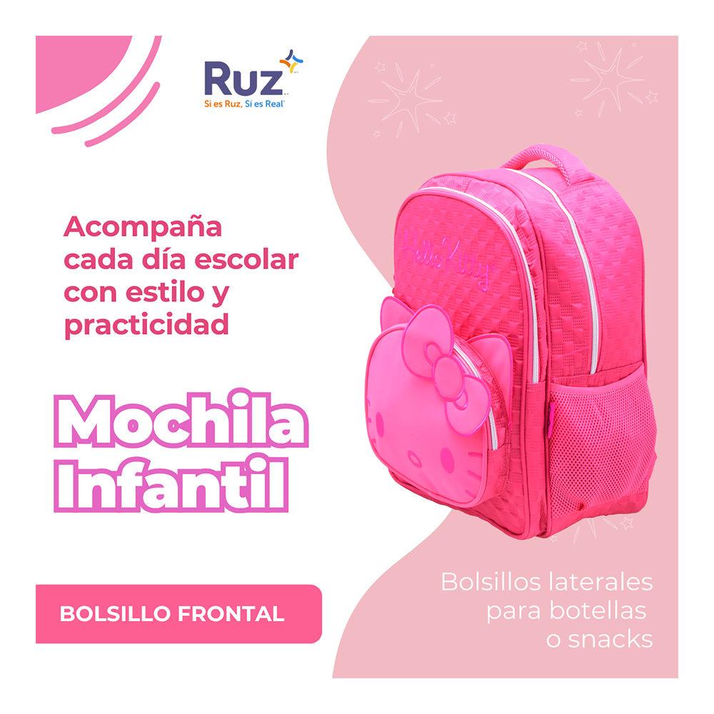 Foto 5 pulgar | Mochila Primaria Infantil Sanrio Hello Kitty 20 L