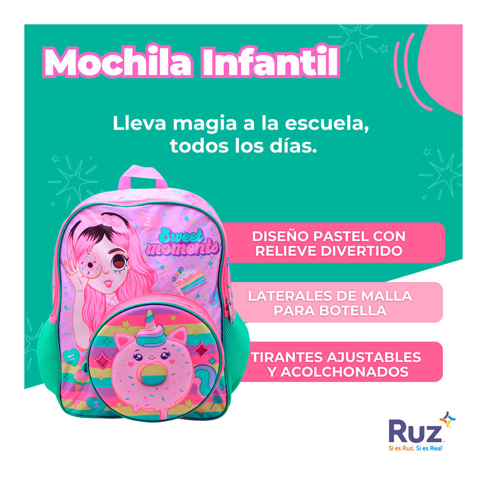 Foto 4 pulgar | Mochila Primaria Infantil Mis Pastelitos 20 L